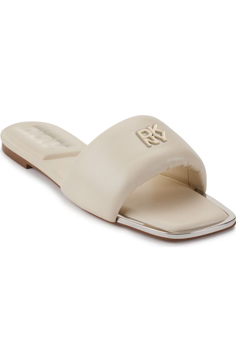 DKNY Slide Sandal, Main, color, Bone