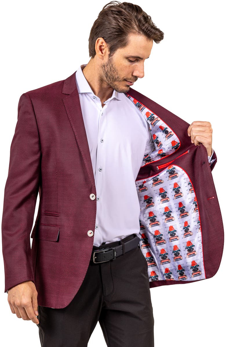 Maceoo Socrate Ascension Sport Coat, Alternate, color, Red