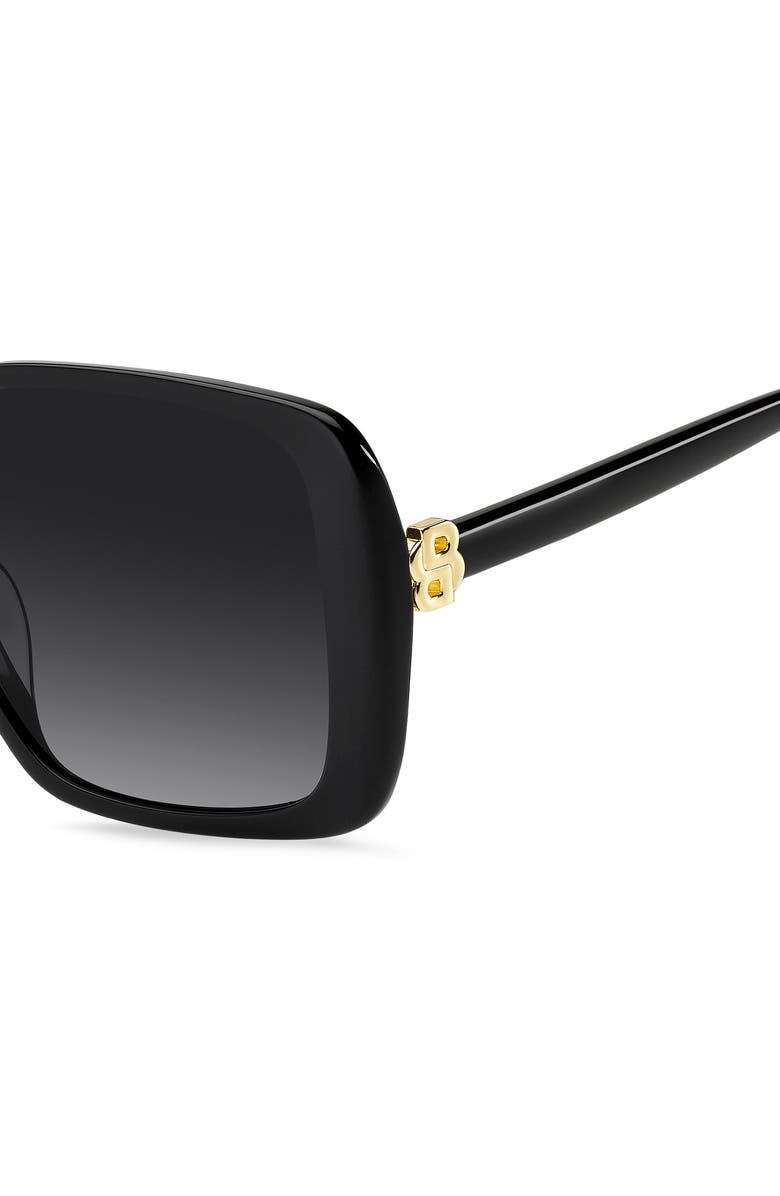 BOSS 57mm Sunglasses, Alternate, color, Black/ Dark Grey Sf