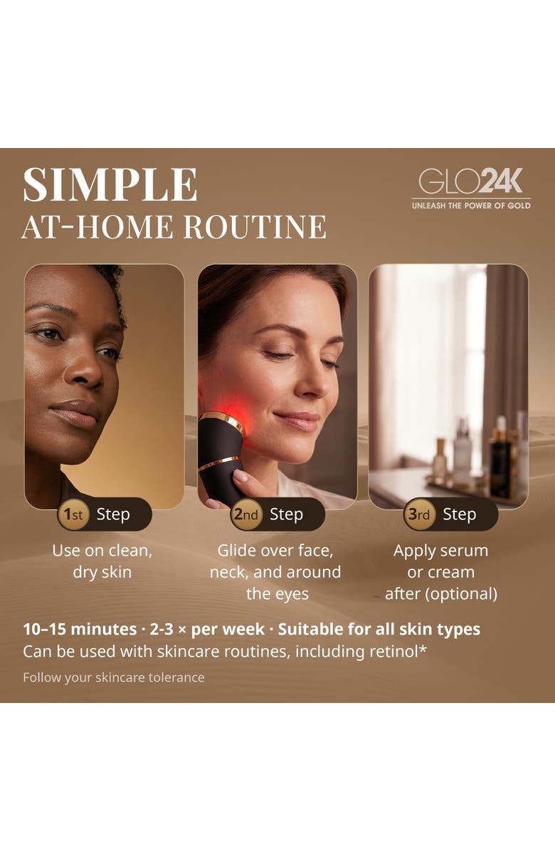 GLO24K UNLEASH THE POWER OF GOLD Skin Rejuvenation Beauty Device, Alternate, color, Na