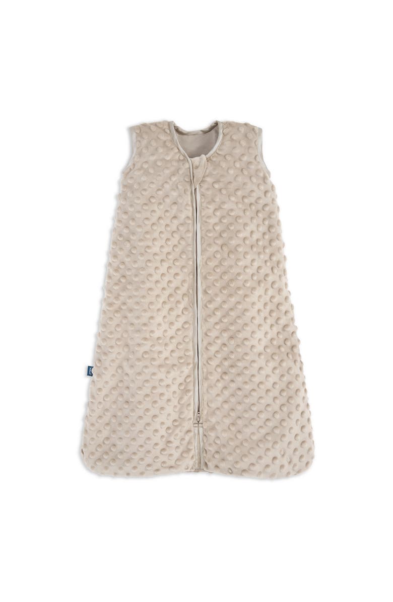 HALO Plush Dots Velboa 3.0 TOG Sleepsack Swaddle, Main, color, Fawn Grey