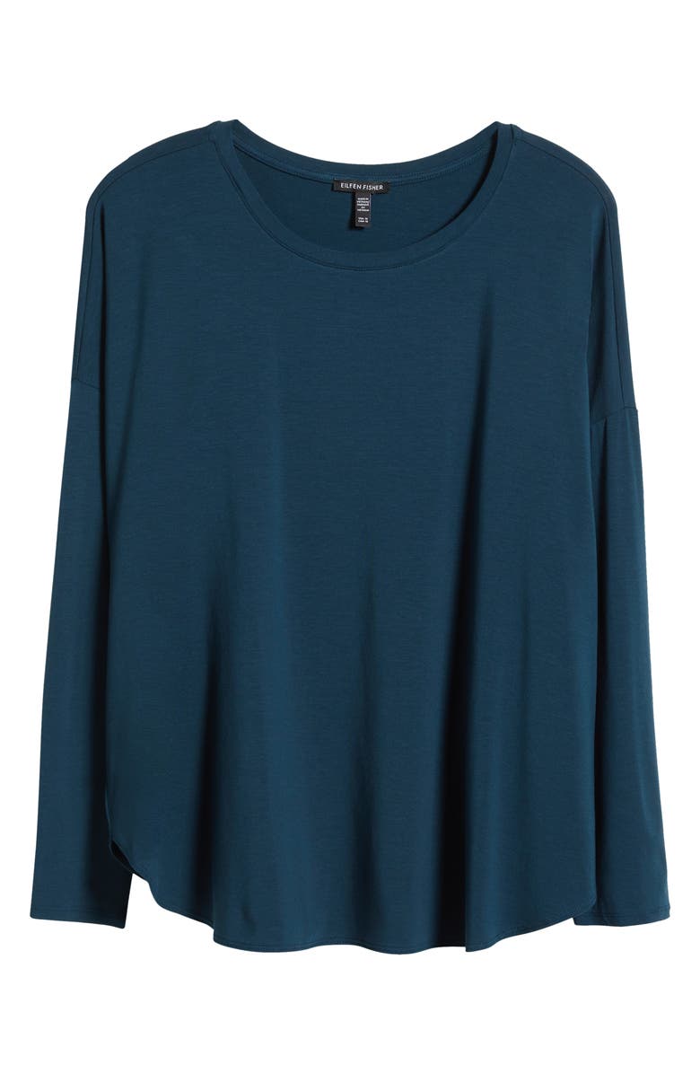 Eileen Fisher Fine Jersey Crewneck Top, Alternate, color,