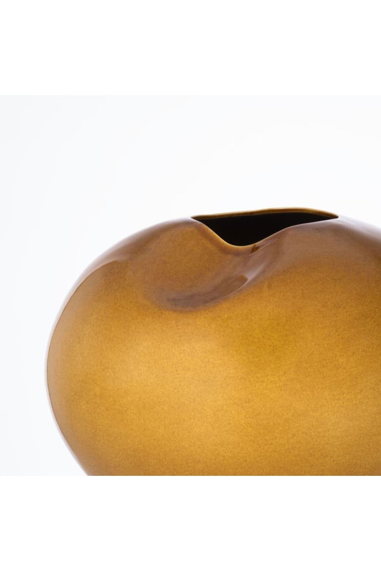 Milan Honey Sculptural Vase, Alternate, color, Brown