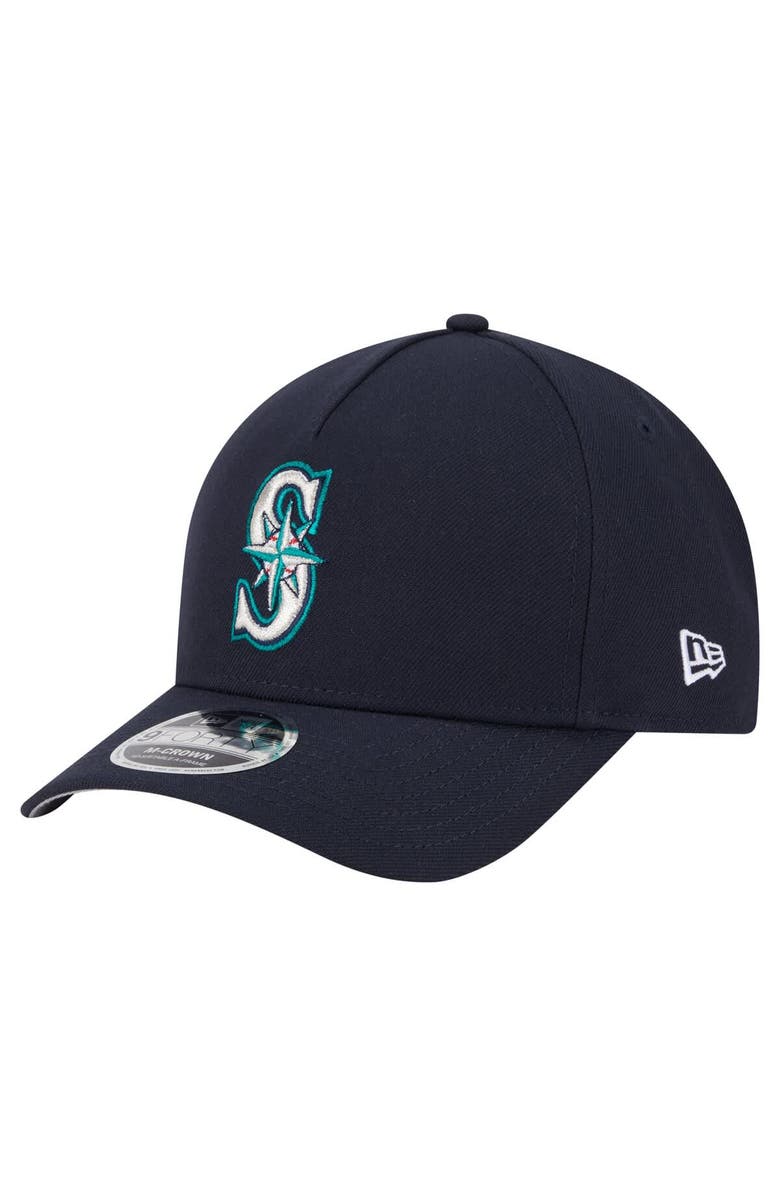 New Era Men's New Era  Navy Seattle Mariners 9FORTY M-Crown Adjustable Hat, Main, color, 