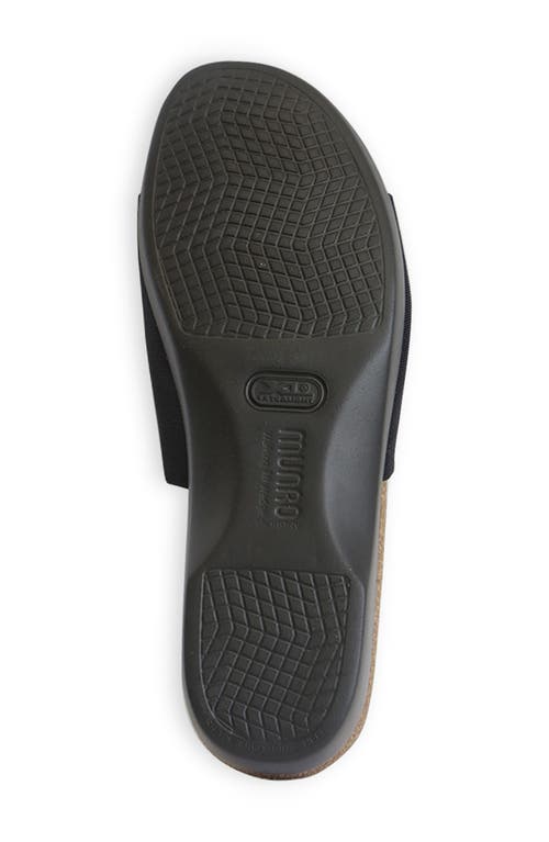 Munro Casita Slide Sandal In Black