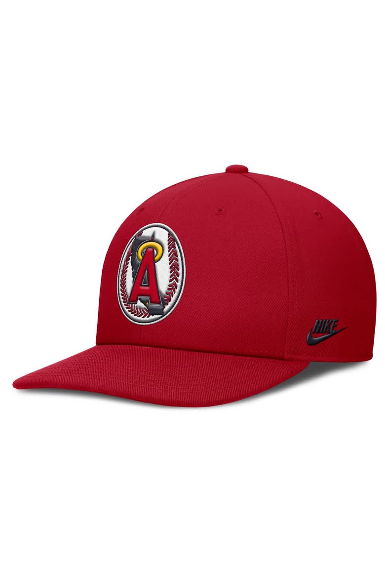 Men's Nike Red California Angels Pro Performance Snapback Hat, Alternate, color, Red