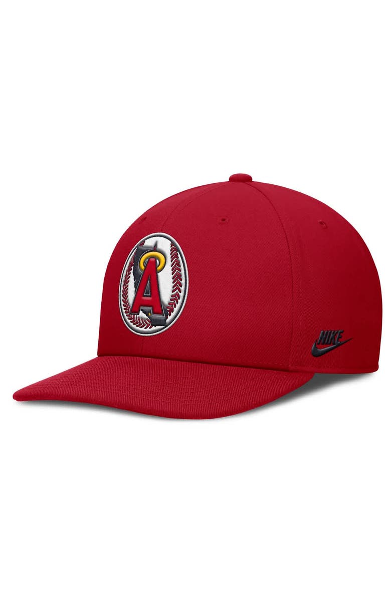 Nike Men's Nike Red California Angels Pro Performance Snapback Hat, Alternate, color, Red