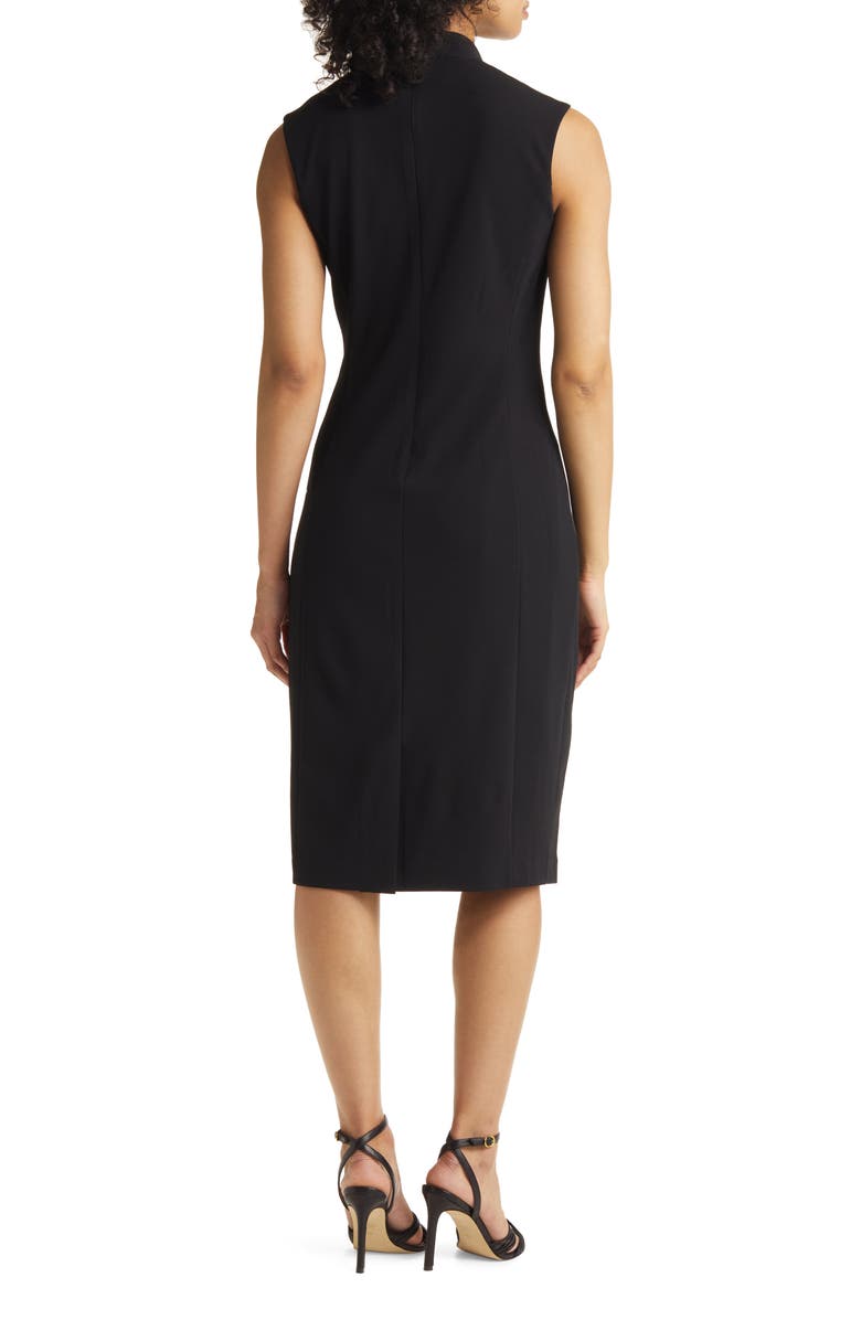 Tahari ASL Ruched Cap Sleeve Sheath Dress, Alternate, color, 