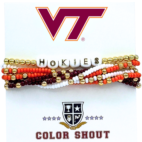 Virginia Tech Lucky 7 Bracelet Set