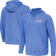 ANTIGUA Men's Antigua Heather Blue New York Knicks 2026 NBA Finals Champions Wordmark Cloud Hoodie