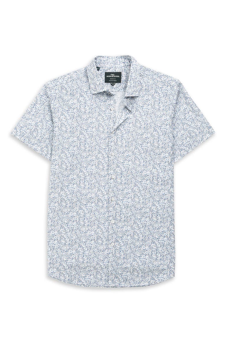 Rodd & Gunn Dorset Street Floral Short Sleeve Button-Up Shirt, Alternate, color, Sea