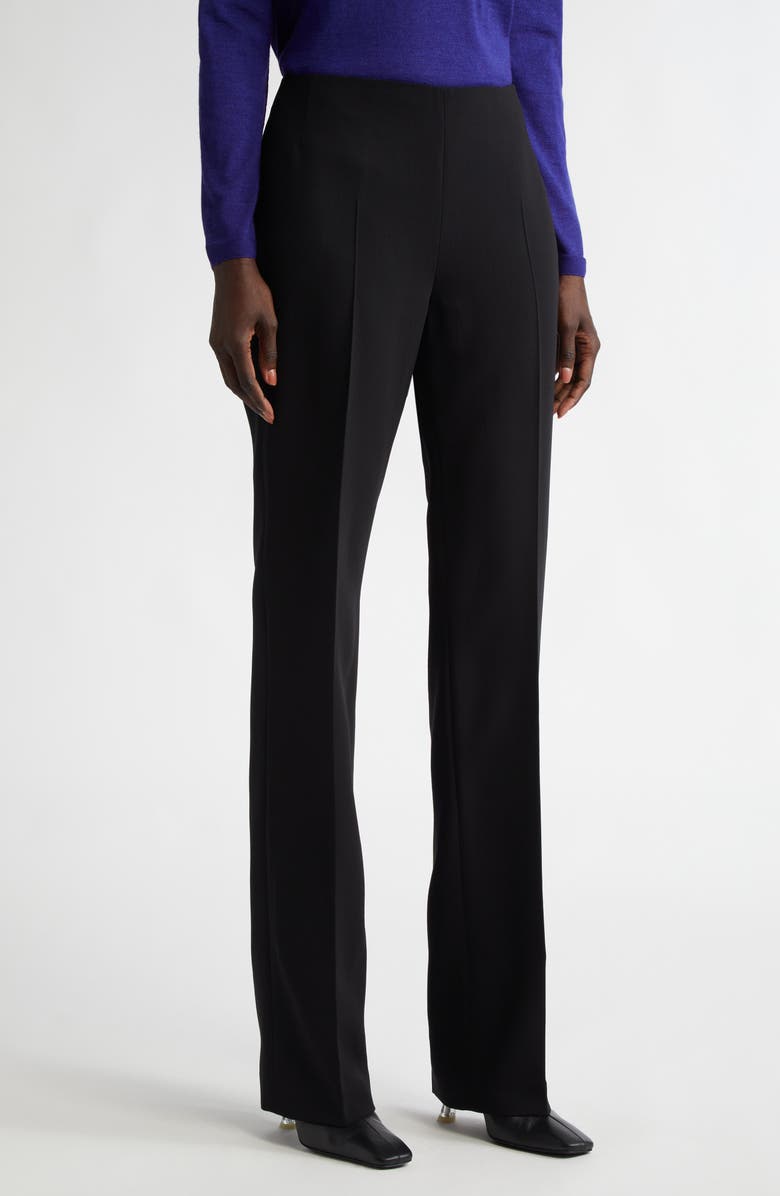 Akris Carole Stretch Wool Double Face Pants, Main, color, 