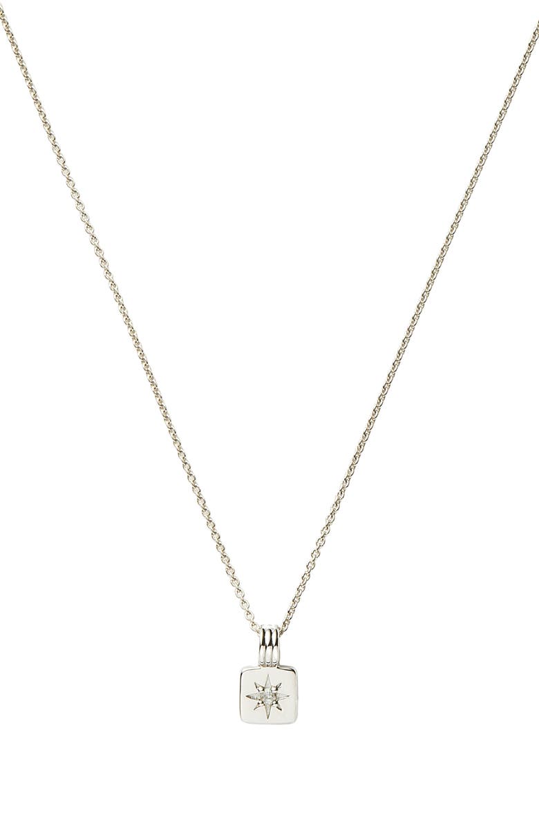 Missoma Engravable Cubic Zirconia Star Pendant Necklace, Main, color, 