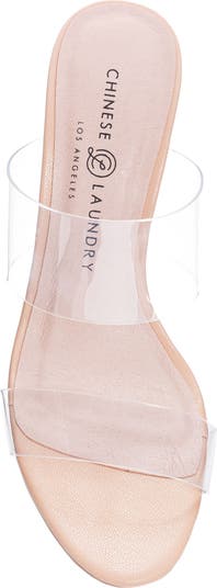 Robinn Clear Strap Slide Sandal