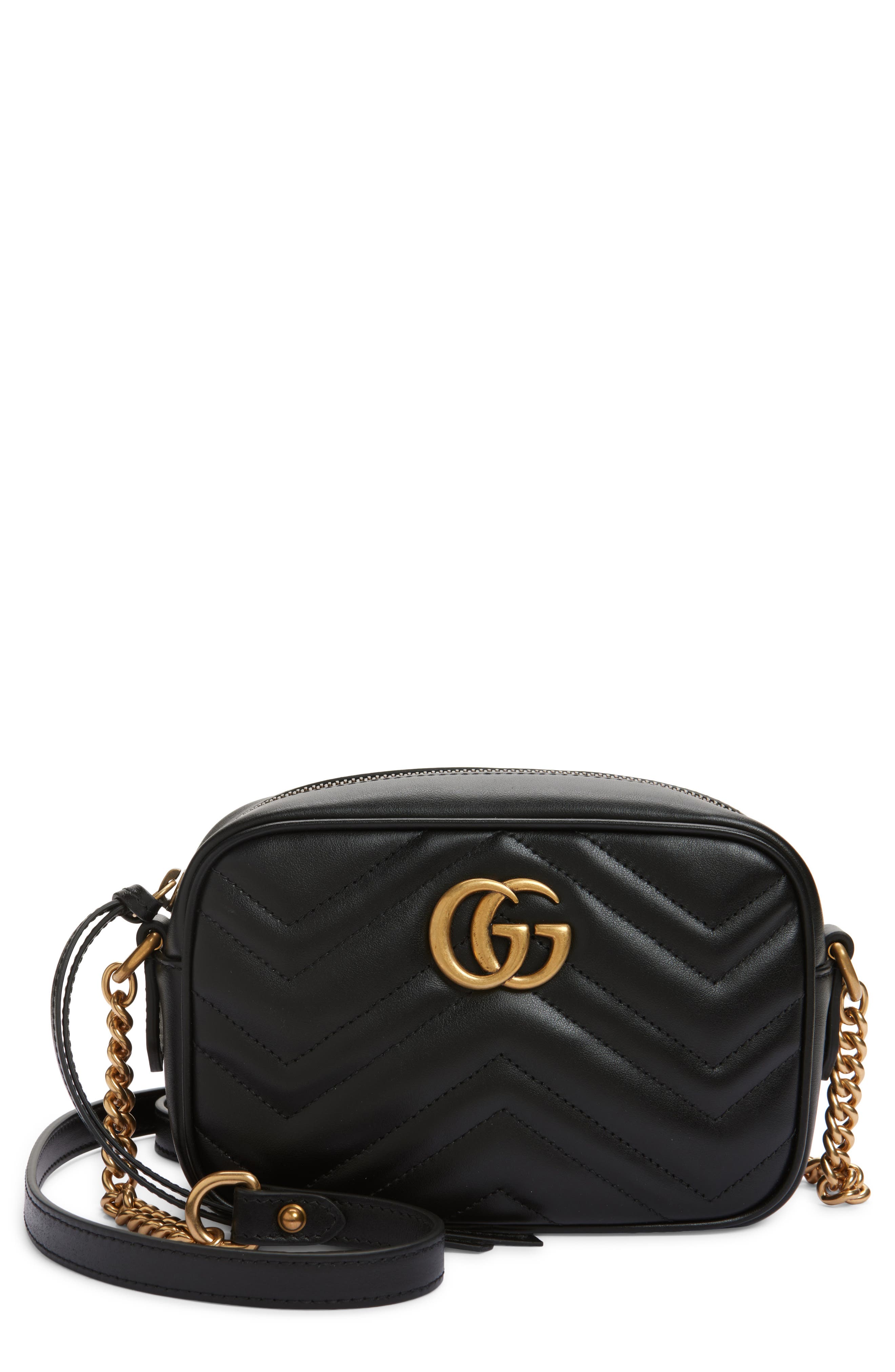 Gucci Matelassé Leather Shoulder Bag, Main, color, 