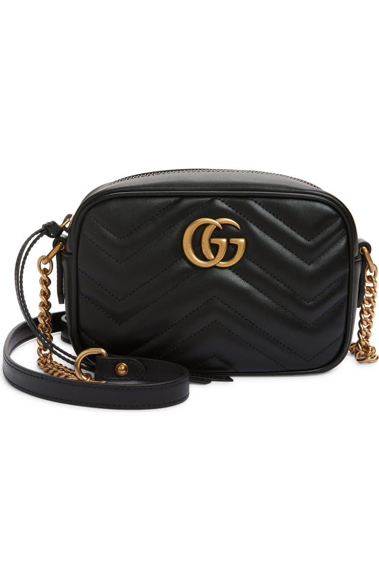 Gucci Matelassé Leather Shoulder Bag, Main, color,
