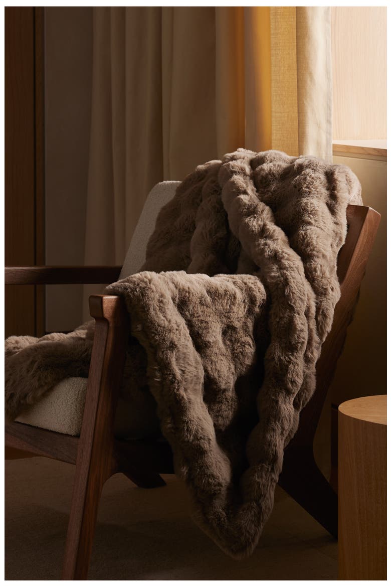 Bubble Cuddle Blanket, Alternate, color, WALNUT