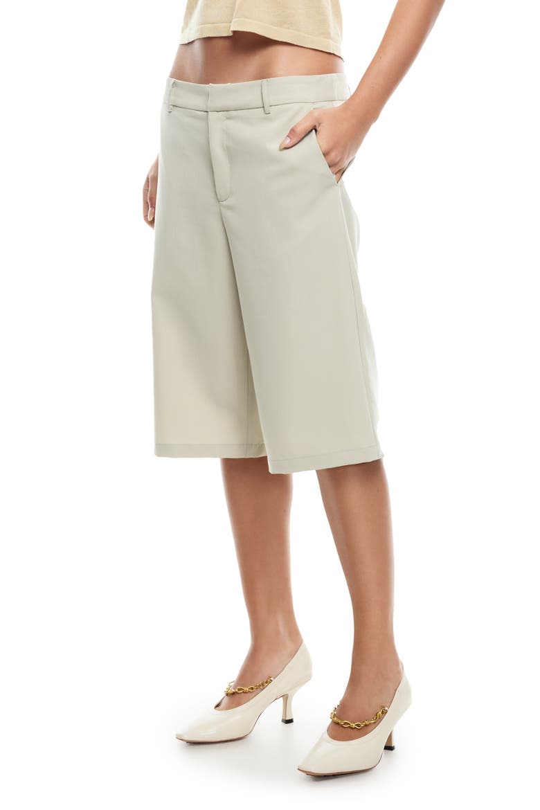 Kurt Low Rise Bermuda Shorts, Alternate, color, MATCHA