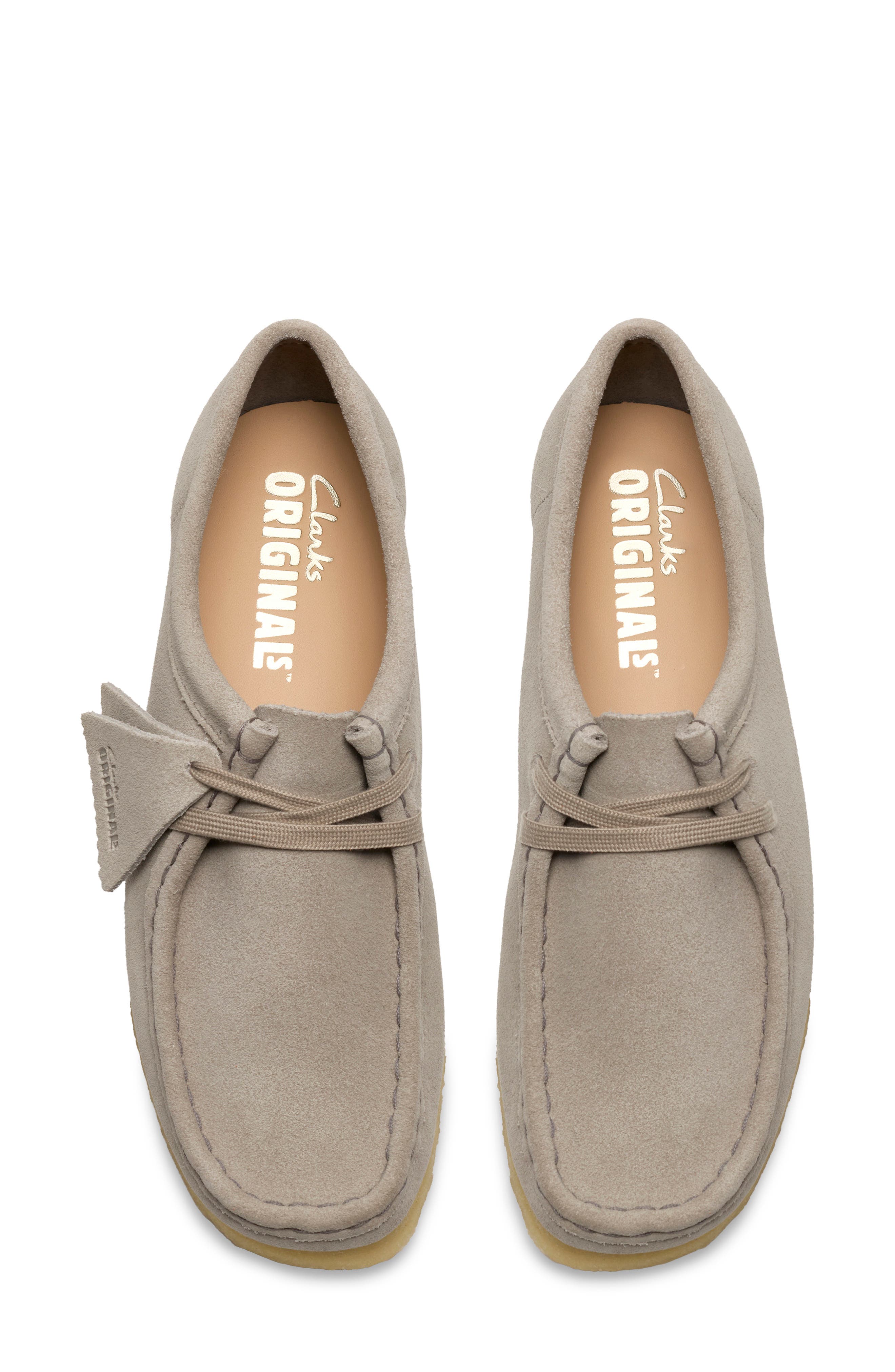 Clarks<sup>®</sup> Originals Wallabee Chukka, Alternate, color, Pale Grey Sde
