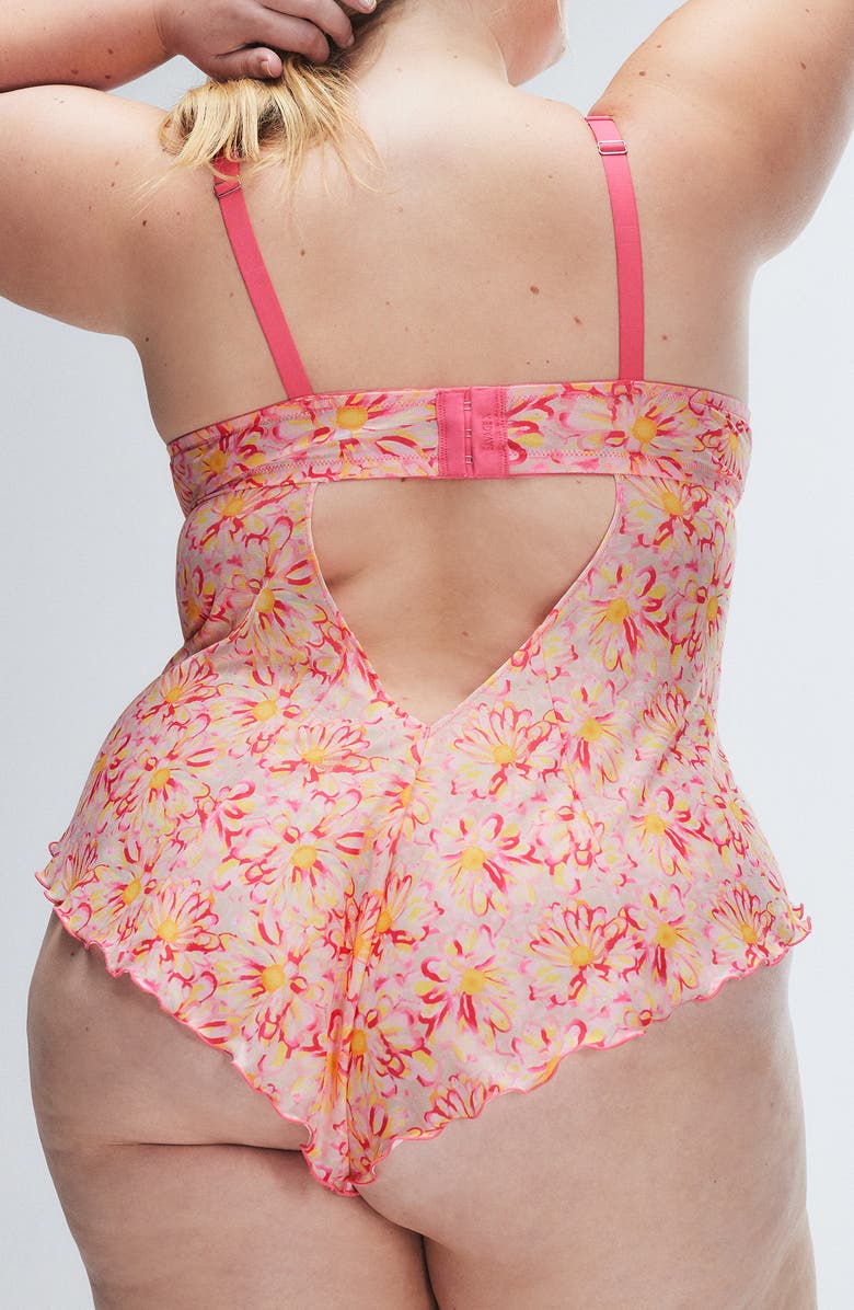 SAVAGE X FENTY Sunray Lace Underwire Teddy, Alternate, color, Acacia Pink