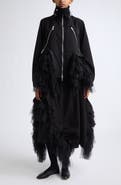 Noir Kei Ninomiya Tulle Trim Grosgrain Jacket