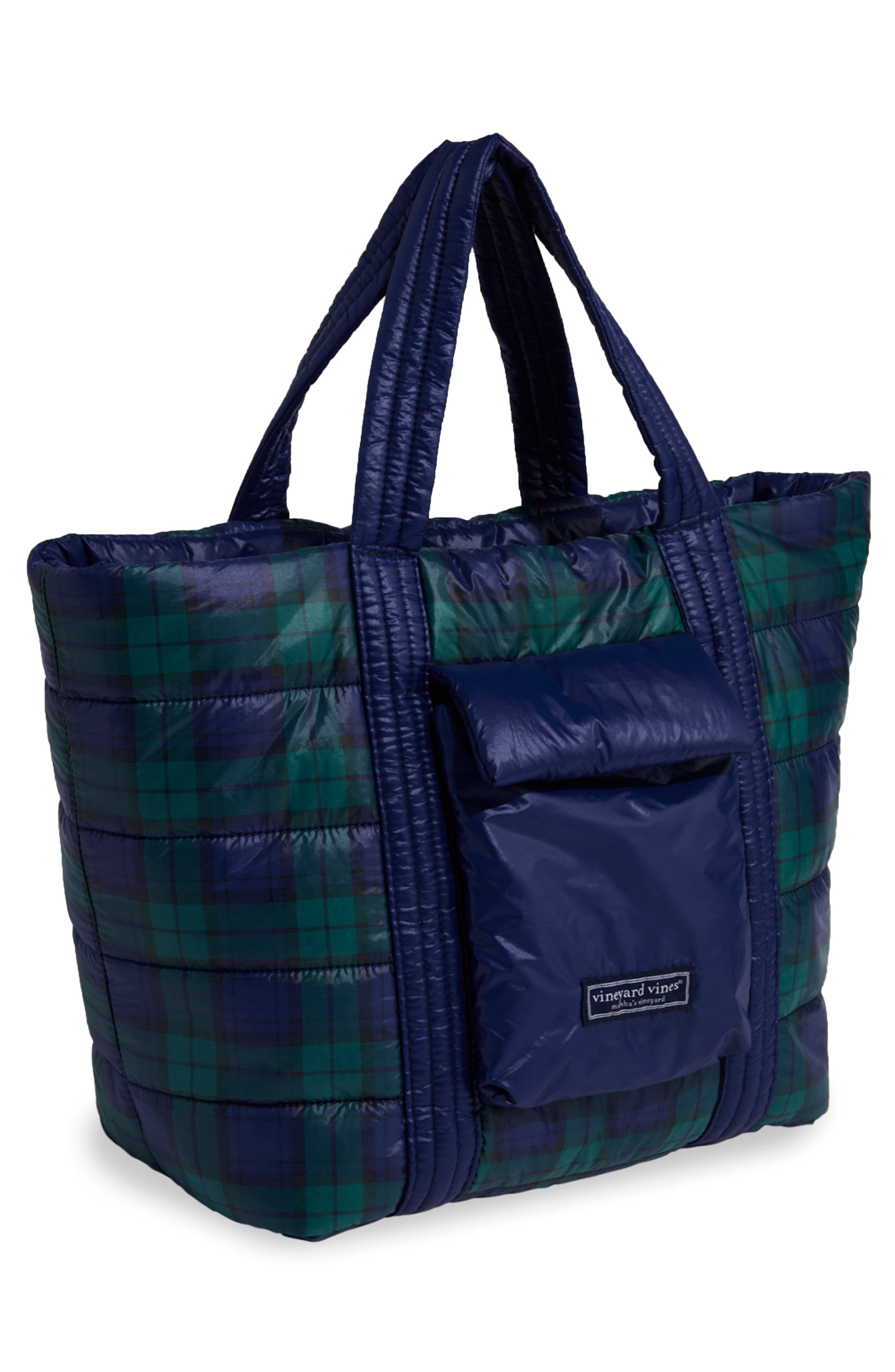 vineyard vines Colorblock Puffer Tote, Alternate, color, 