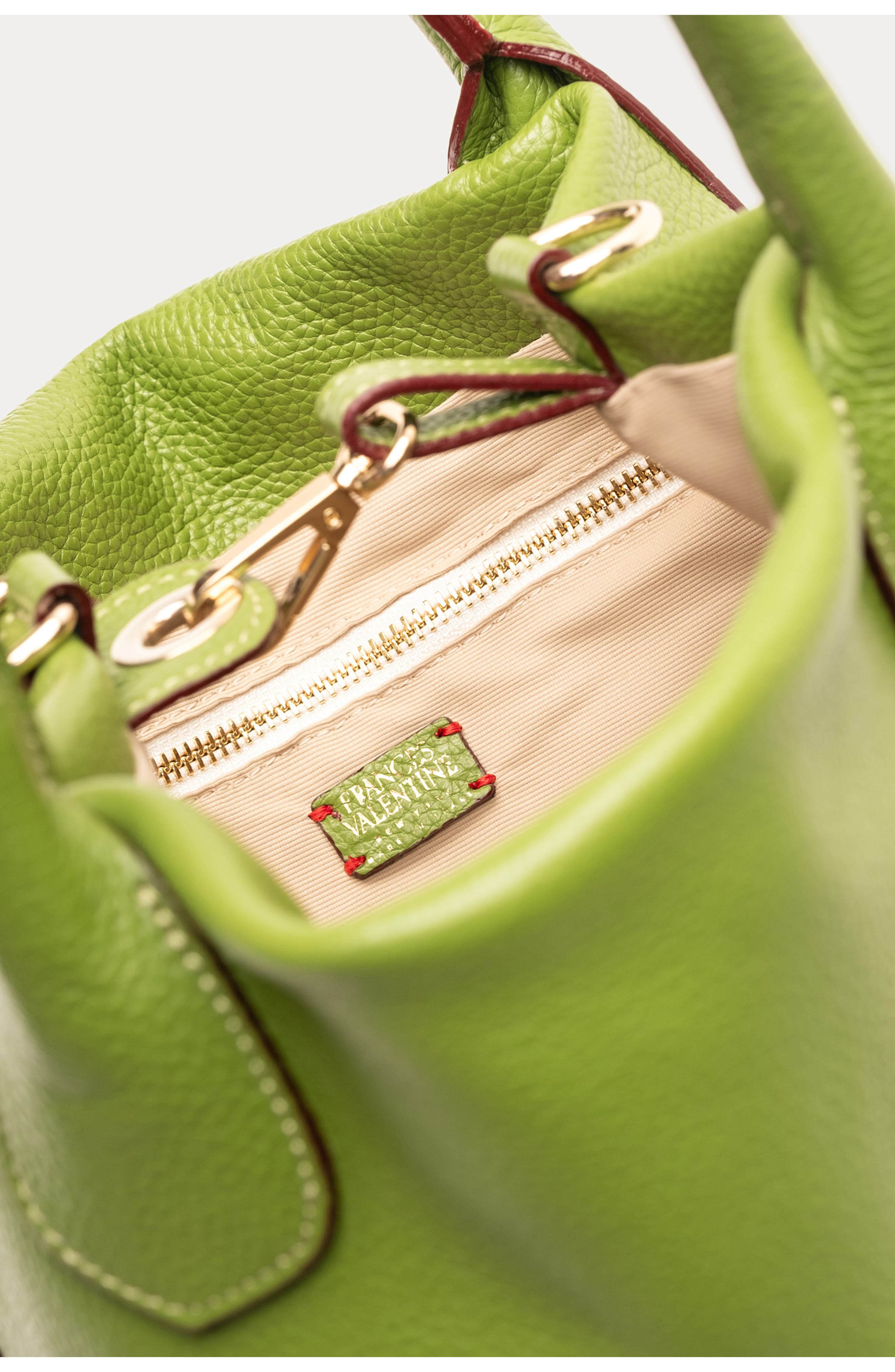 Frances Valentine Mini Sweet Pea Leather Top Handle Bag, Alternate, color, 