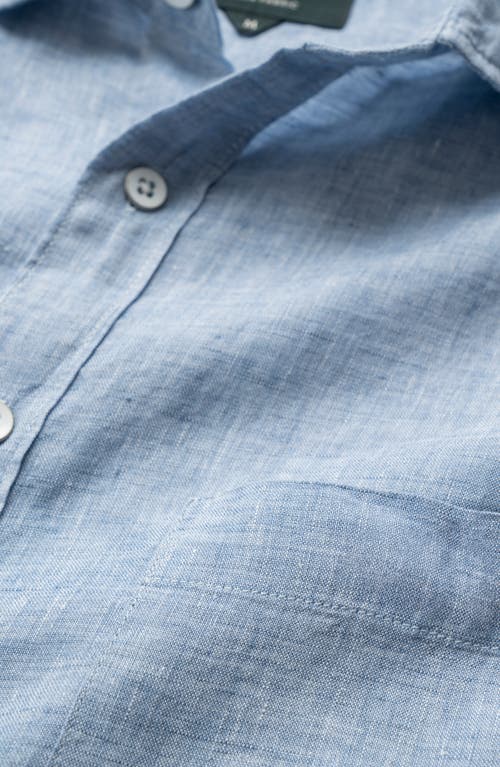 Rodd & Gunn Coromandel Button-up Linen Shirt In Denim