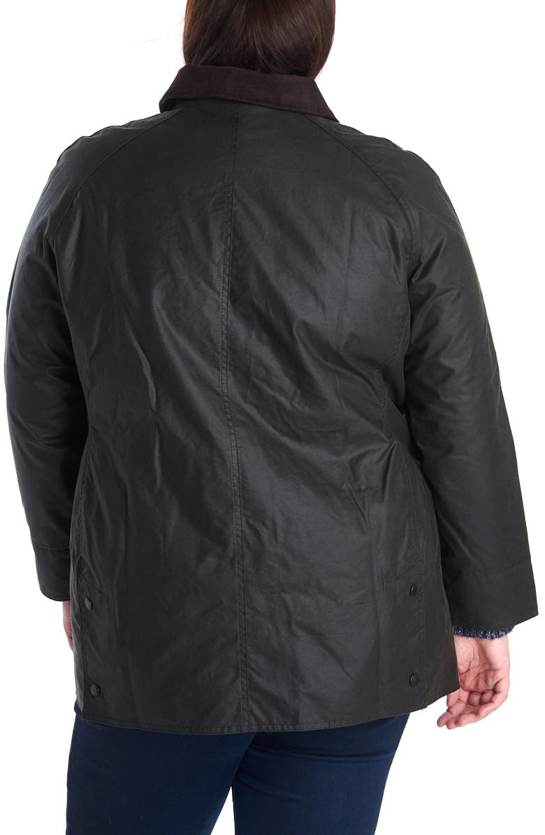 Barbour Beadnell Waxed Cotton Jacket, Alternate, color, Sage