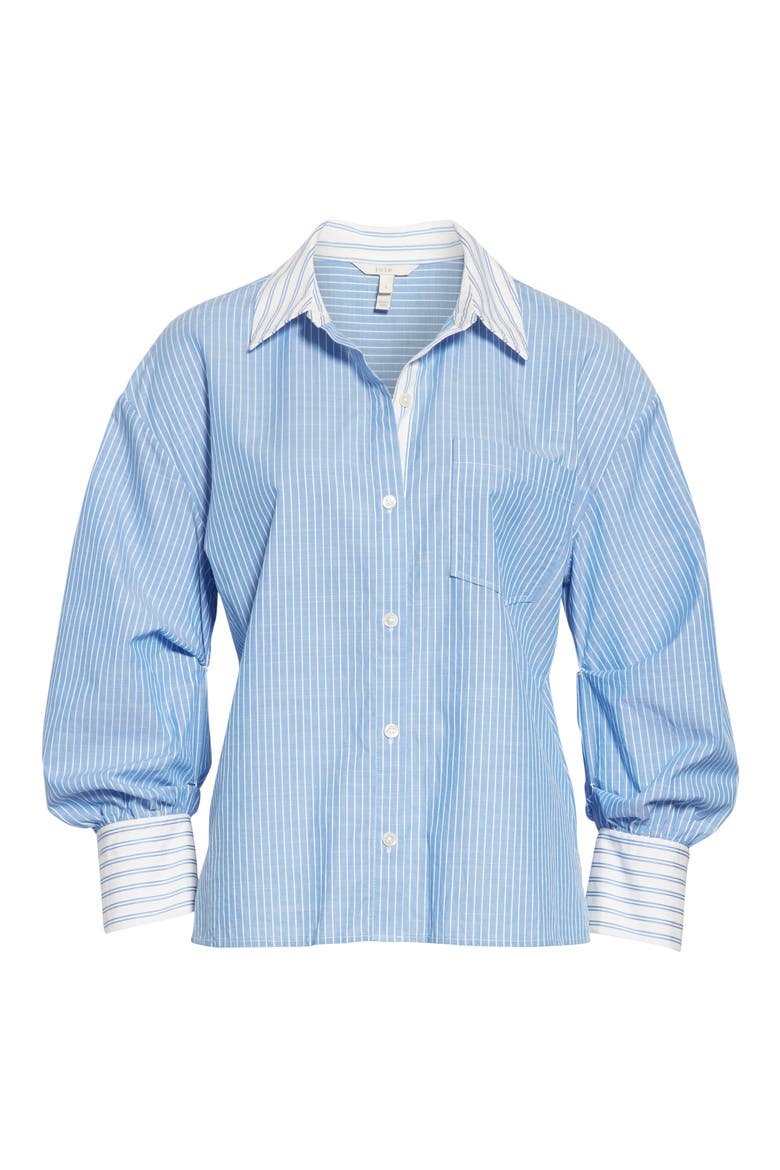 Drusilla Pinstripe Shirt, Alternate, color, FRENCH CHAMBRAY