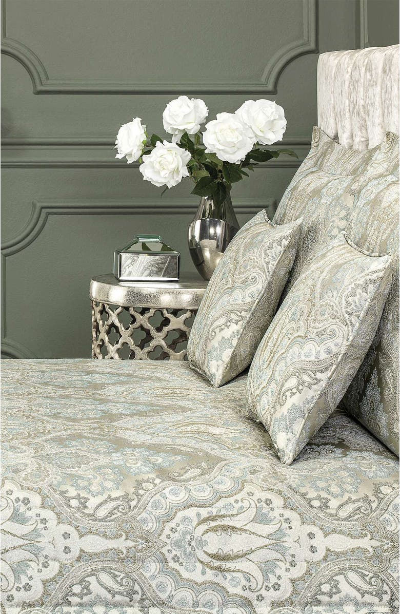 Togas Stella Decorative Pillow, Alternate, color, Green