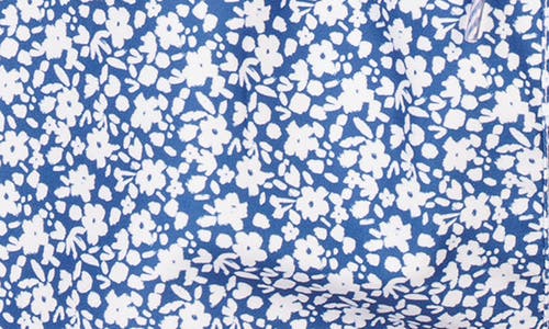 Tailorbyrd Ditsy Floral Swim Trunks In Blue