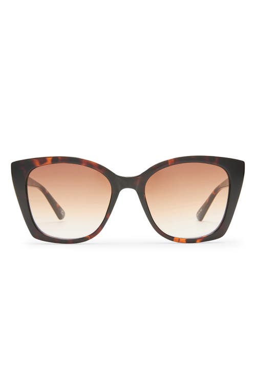 Shop Le Specs Incantation 52mm Square Sunglasses In Tort/brown Grad