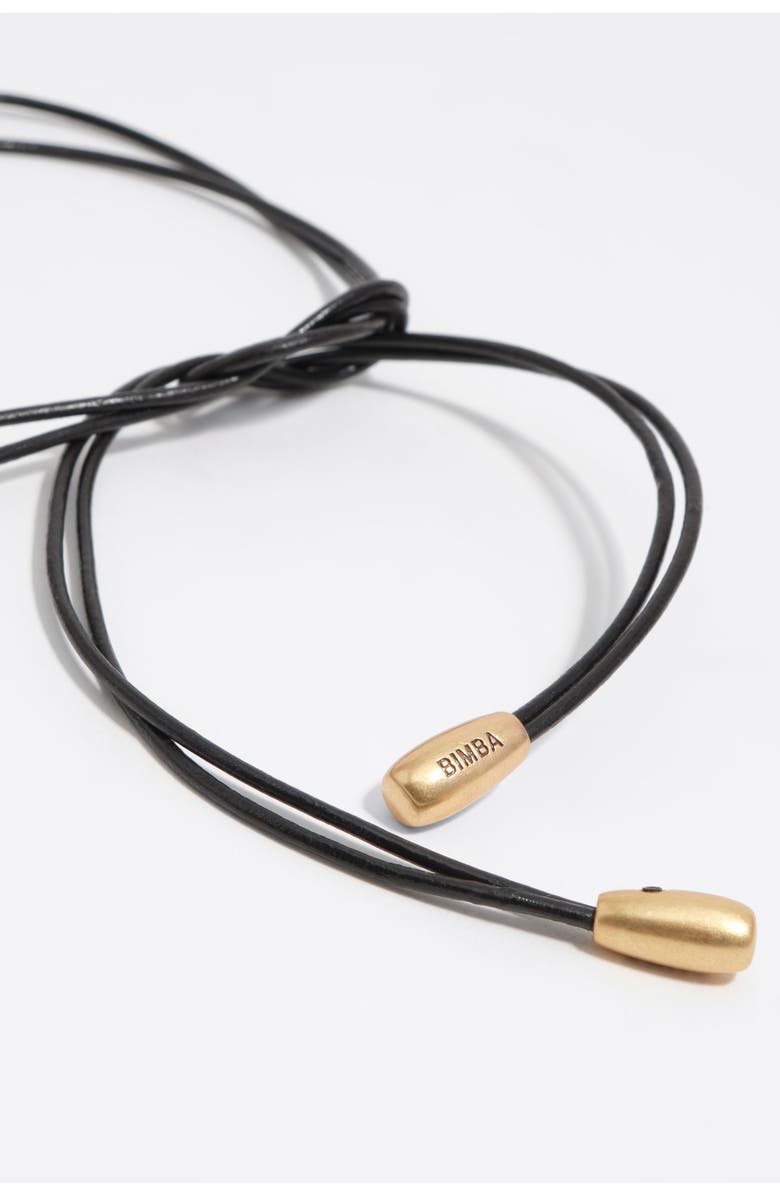 Bimba y Lola Resin Tie Necklace, Alternate, color, Pale Pink