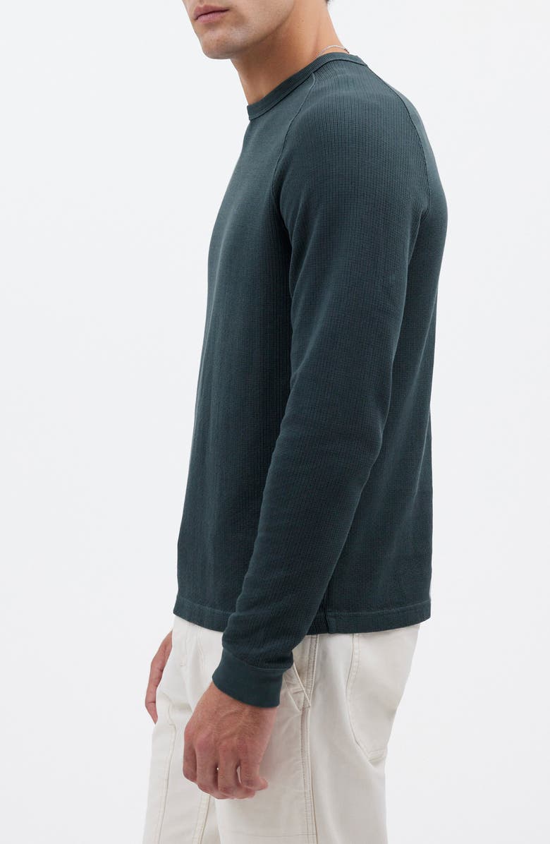 Madewell Textured Long Sleeve T-Shirt, Alternate, color, Dark Bottle