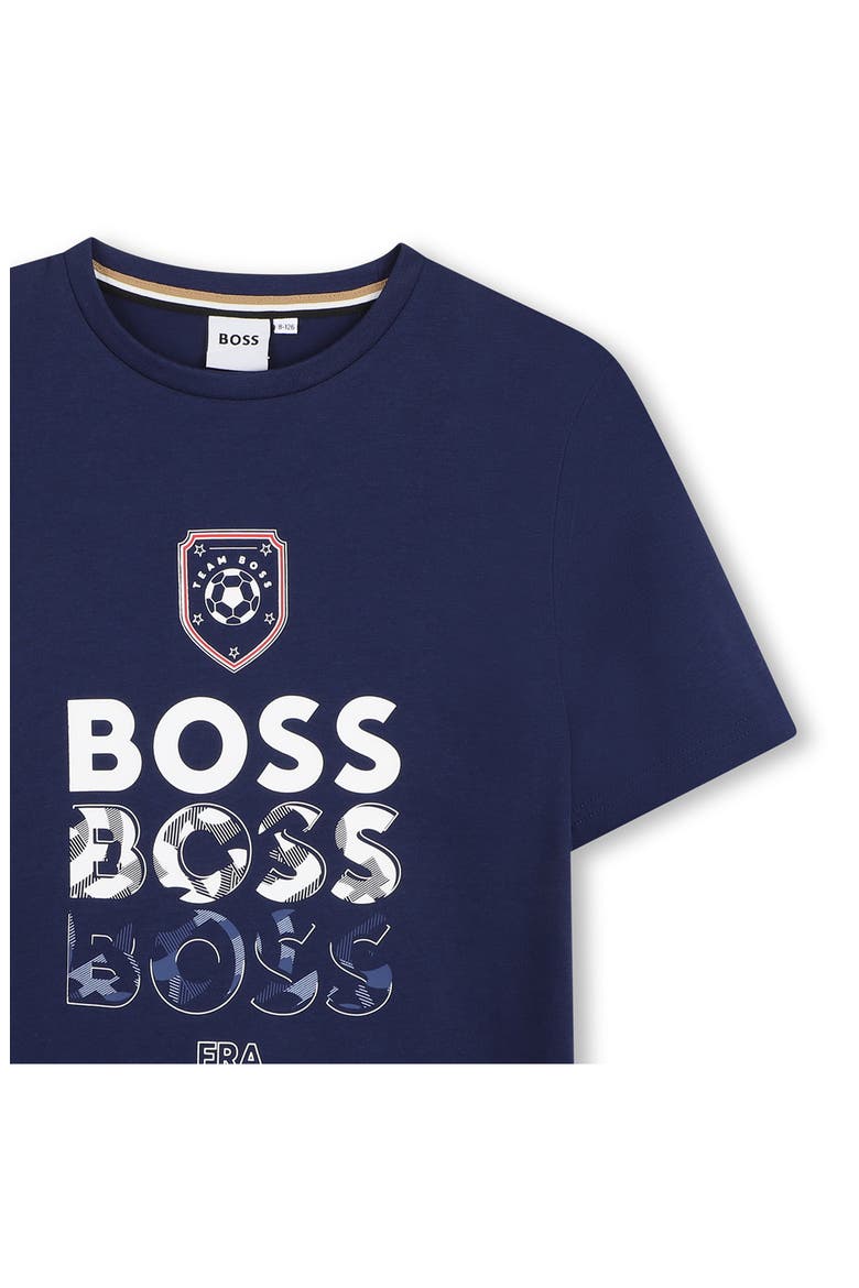 Kids' Short Sleeve Logo Graphic T-Shirt, Alternate, color, MEDIEVAL BLUE
