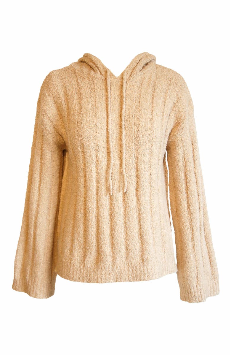 ABLE Harlow Boucle Sweater Hoodie, Alternate, color, 