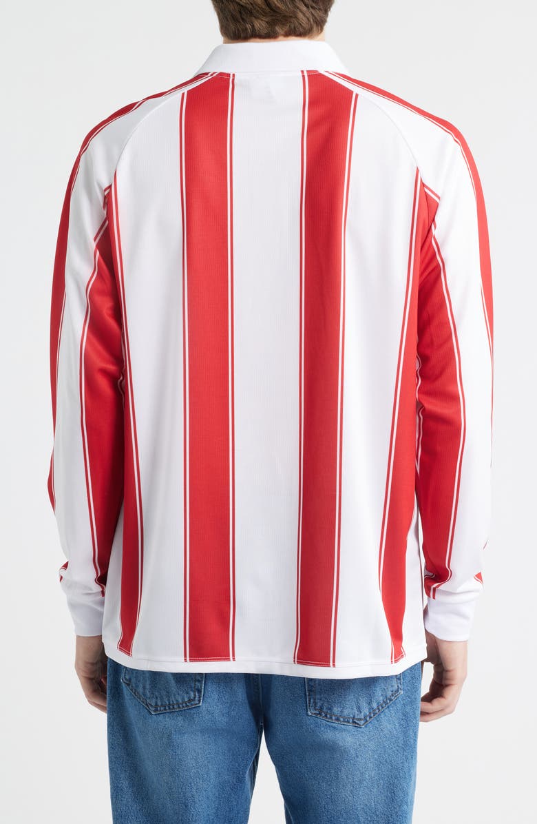 KAPPA Oden Authentic Soccer Shirt, Alternate, color, White - Red Racing - Black