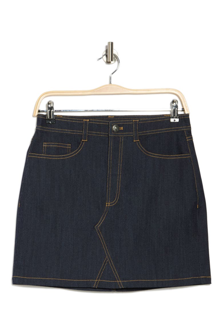Alex Denim Miniskirt, Alternate, color, INDIGO