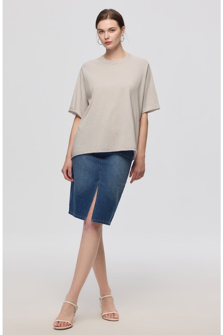 Hemp Essentials Sweater Knit Tee, Alternate, color, Grounded