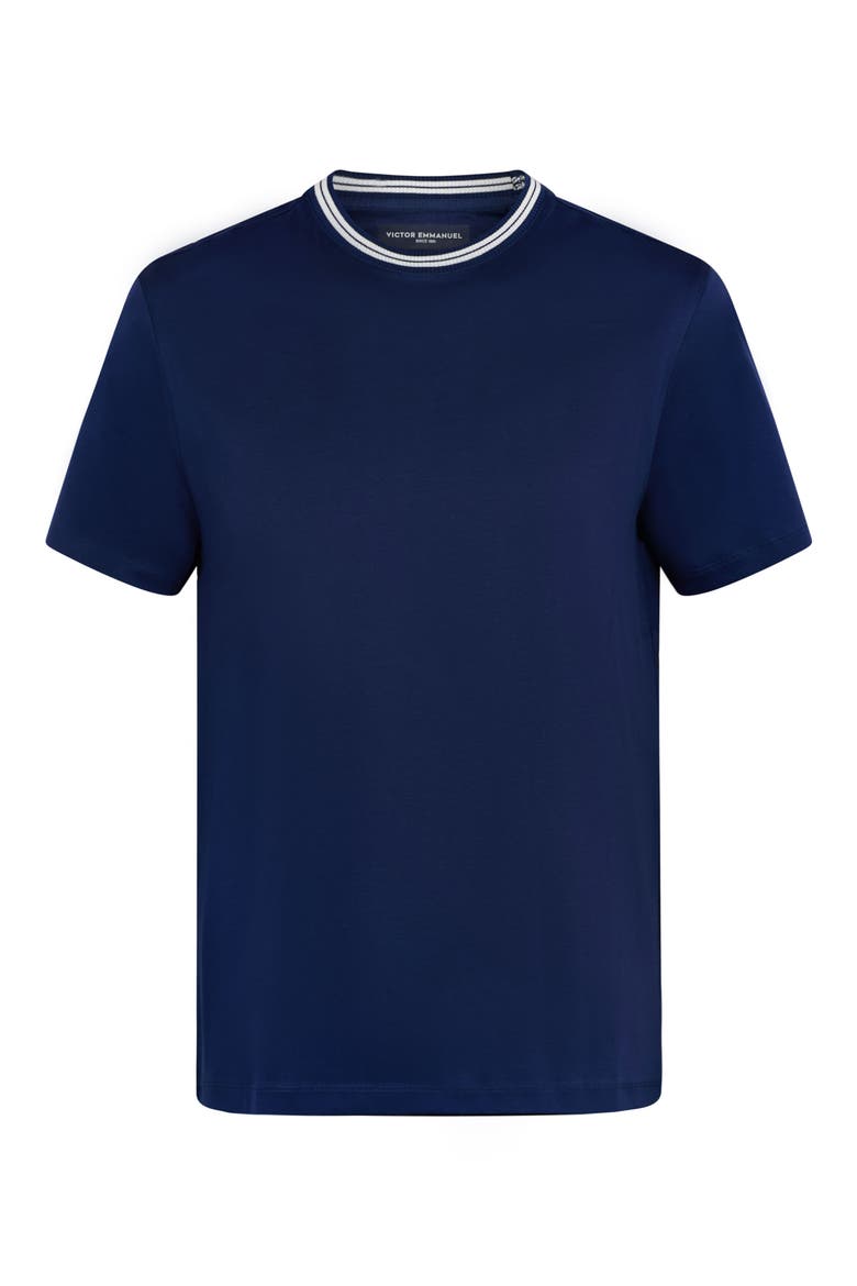 Cotton Crewneck T-Shirt, Alternate, color, 41 NAVY