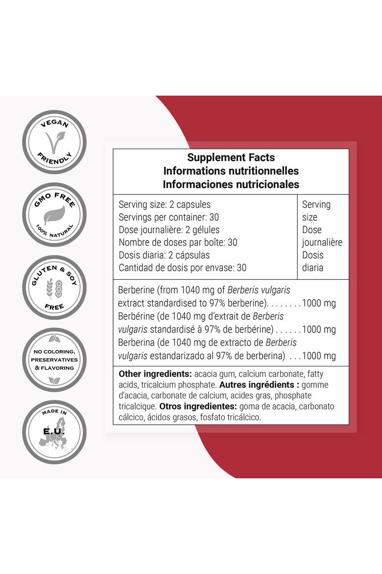 Berberine HCl Supplement, Alternate, color, None