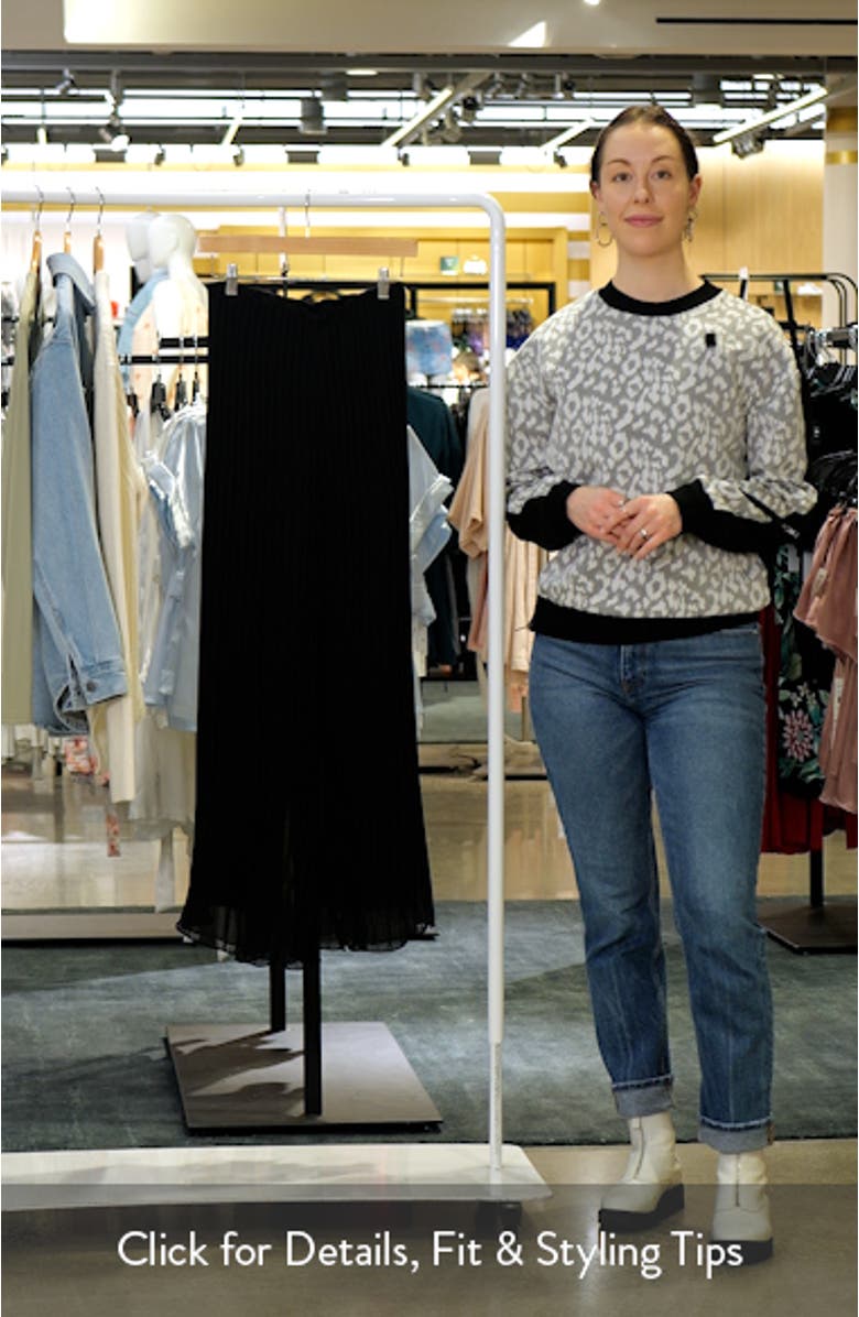 Pleated Wide Leg Chiffon Pants, sales video thumbnail