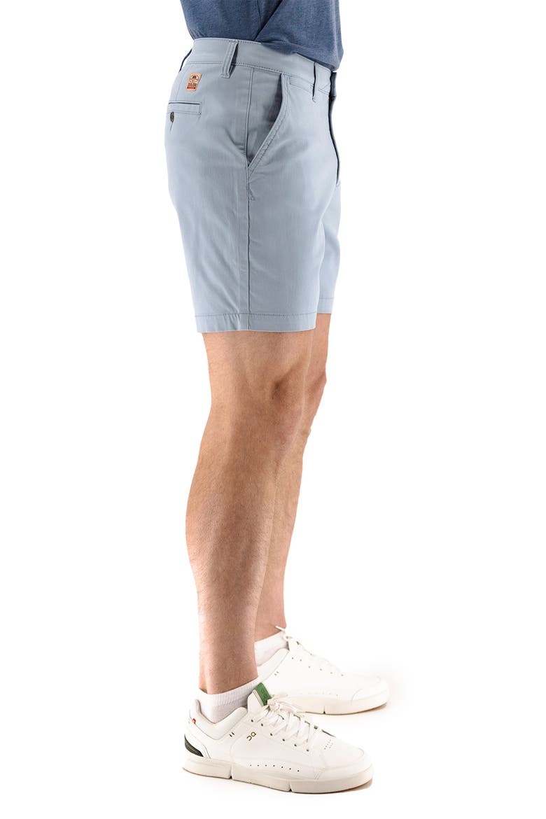 7-Inch Performance Stretch Chino Shorts, Alternate, color, DUSTY BLUE