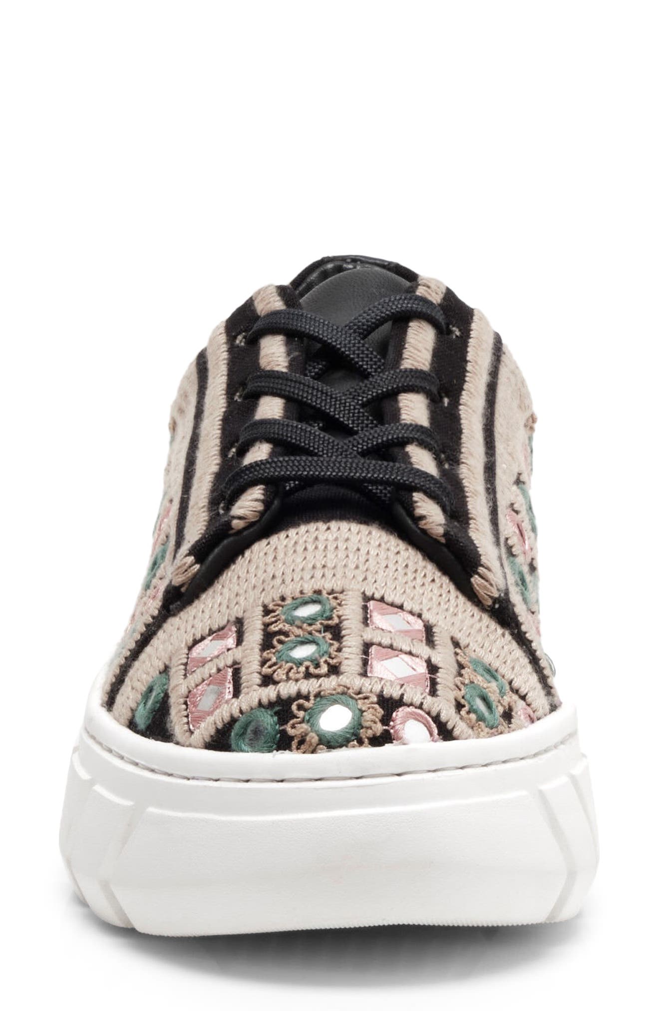 Free People Catch Me If You Can Crochet Platform Sneaker, Alternate, color, 