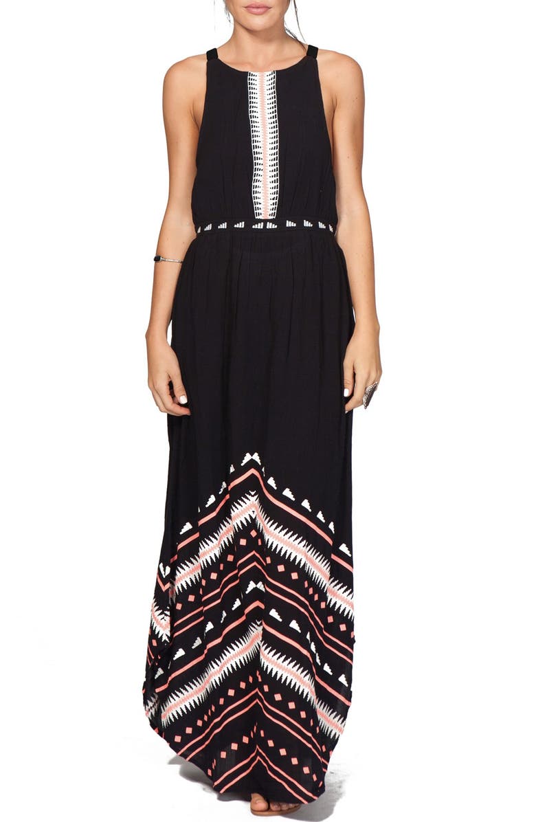 Rip Curl 'Electric Beach' Open Back Maxi Dress, Main, color,
