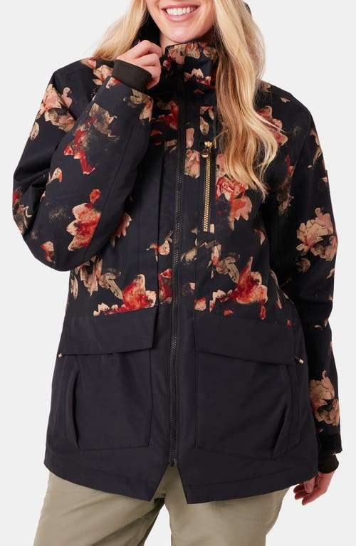 Roxy Incline Insulated Parka In Black