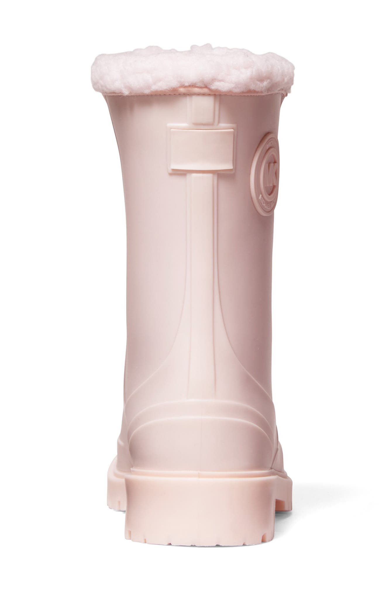 Montaigne Faux Fur Rain Boot, Alternate, color, SOFT PINK