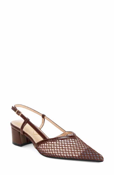 Minelli Faux Leather Slingback Sandal