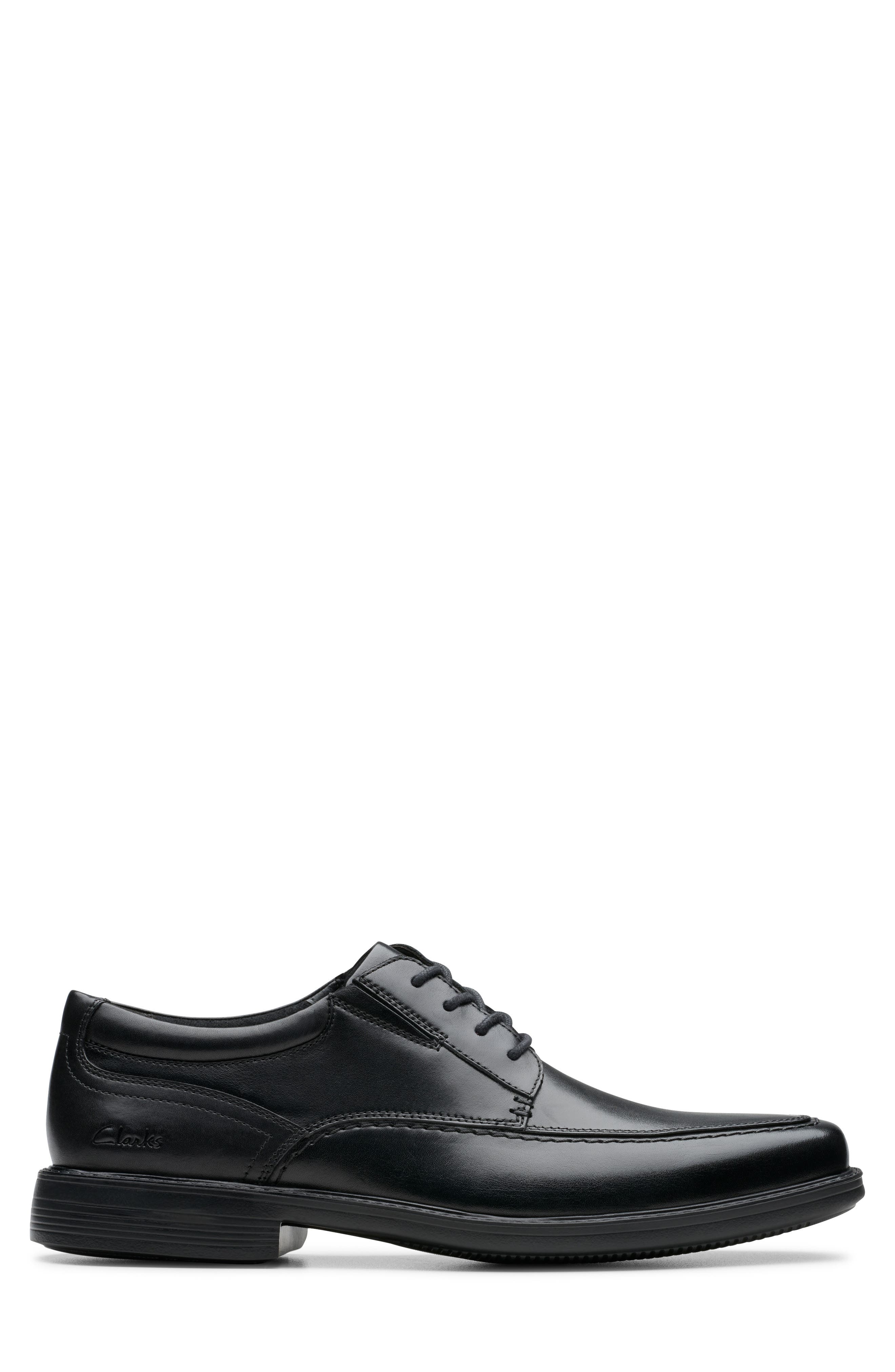 Clarks<sup>®</sup> Dresslite Apron Toe Derby, Alternate, color, Black Leather